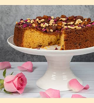 A photo of Crazy Jack's Polenta Cake