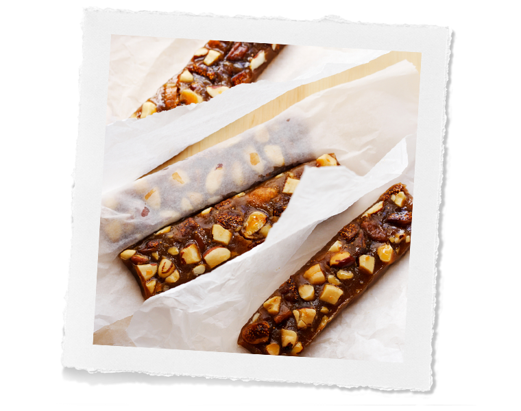 Brazil Nut and fig toffee